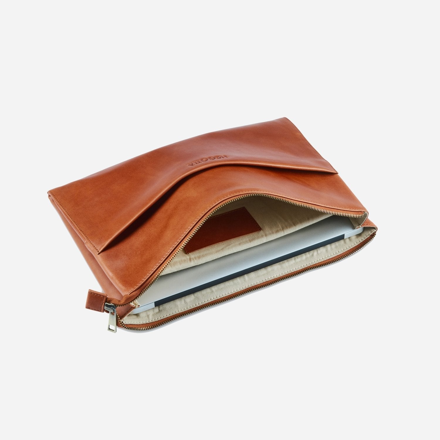 Alpha | Laptop Folio 14'' Bruin - NEGOTIA Leather