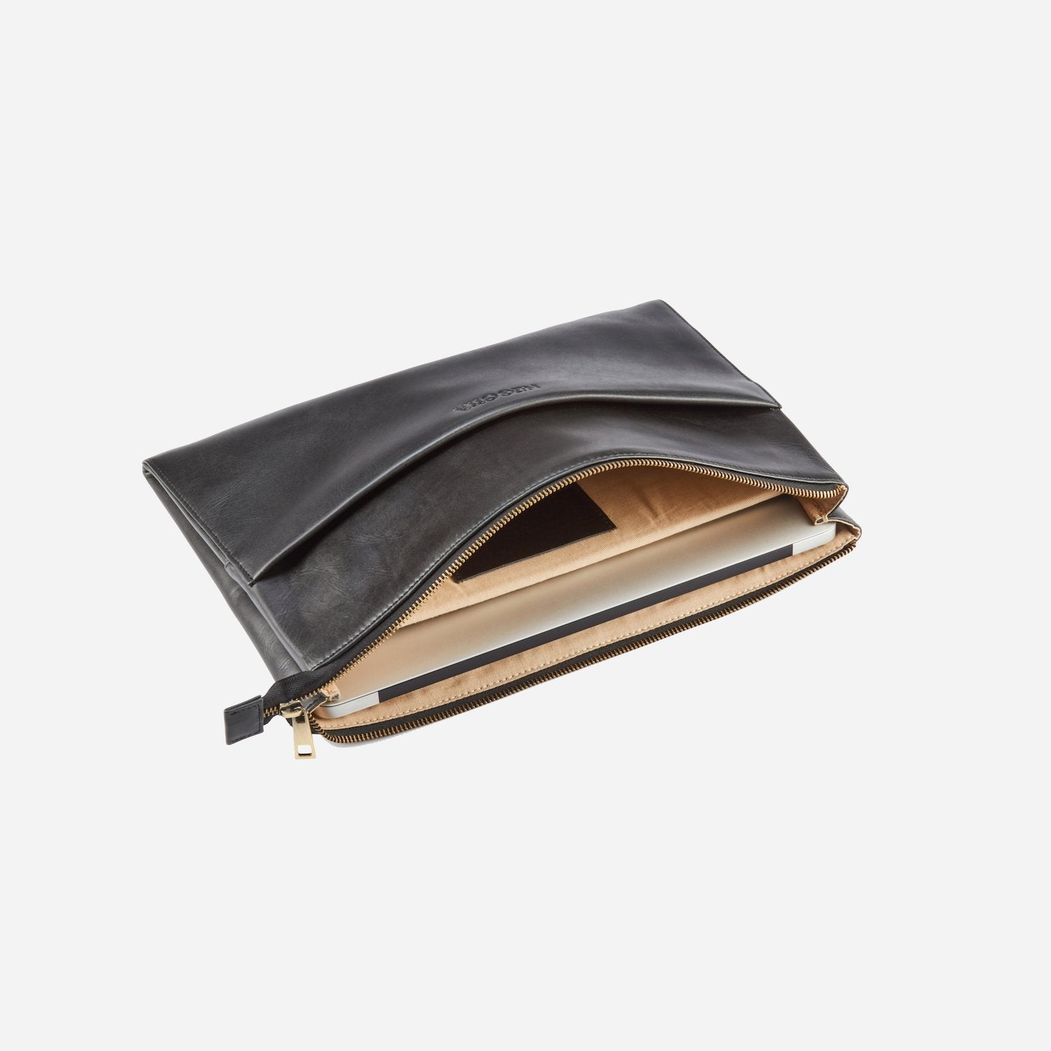 Alpha | Laptop Folio 14'' Zwart - NEGOTIA Leather