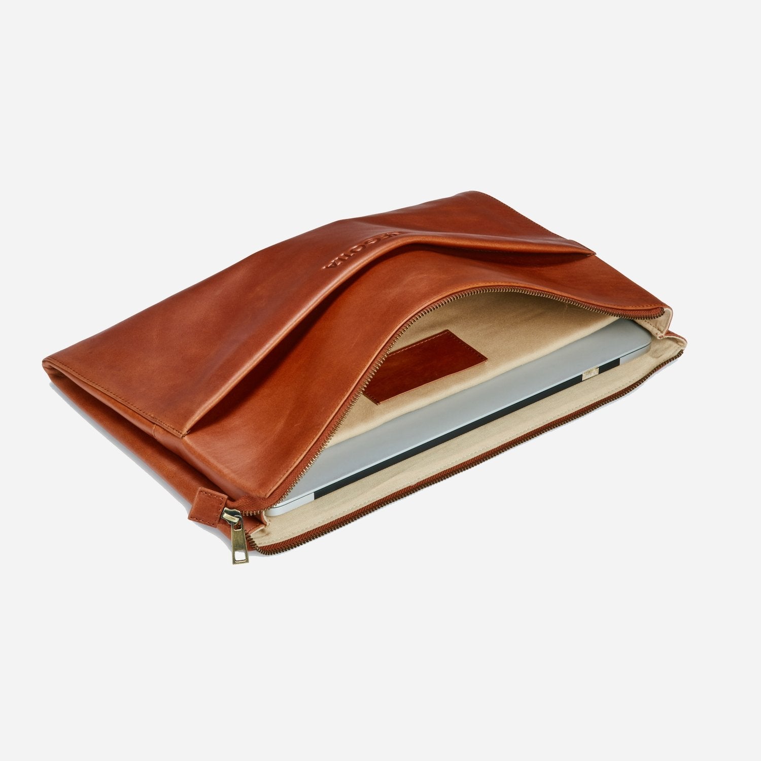 Alpha | Laptop Folio 15,6'' Bruin - NEGOTIA Leather