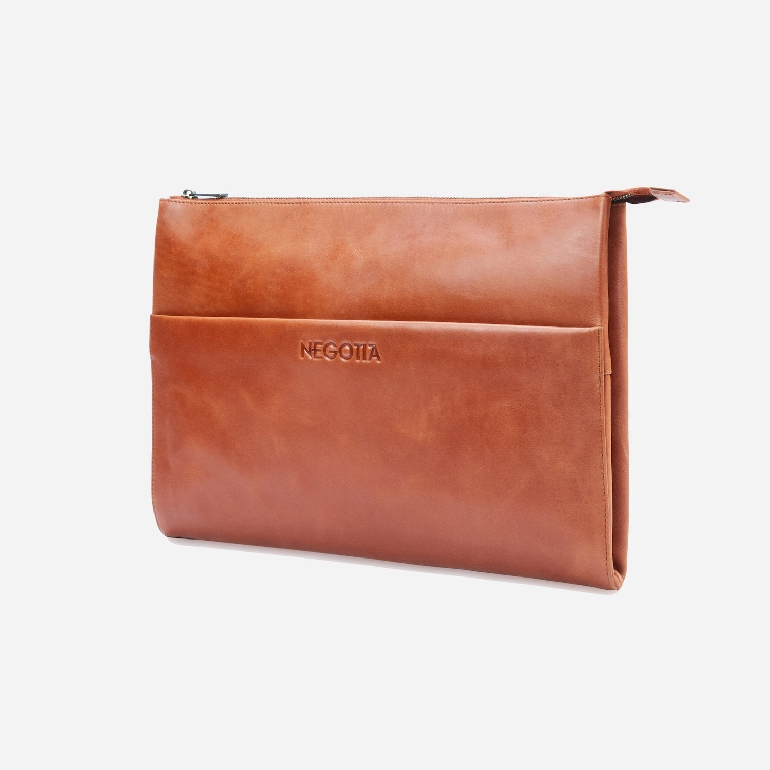 Alpha | Laptop Folio 15,6'' Bruin - NEGOTIA Leather