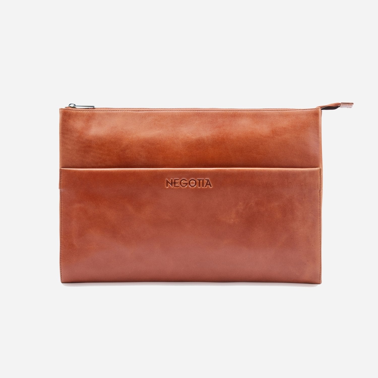 Alpha | Laptop Folio 15,6'' Bruin - NEGOTIA Leather