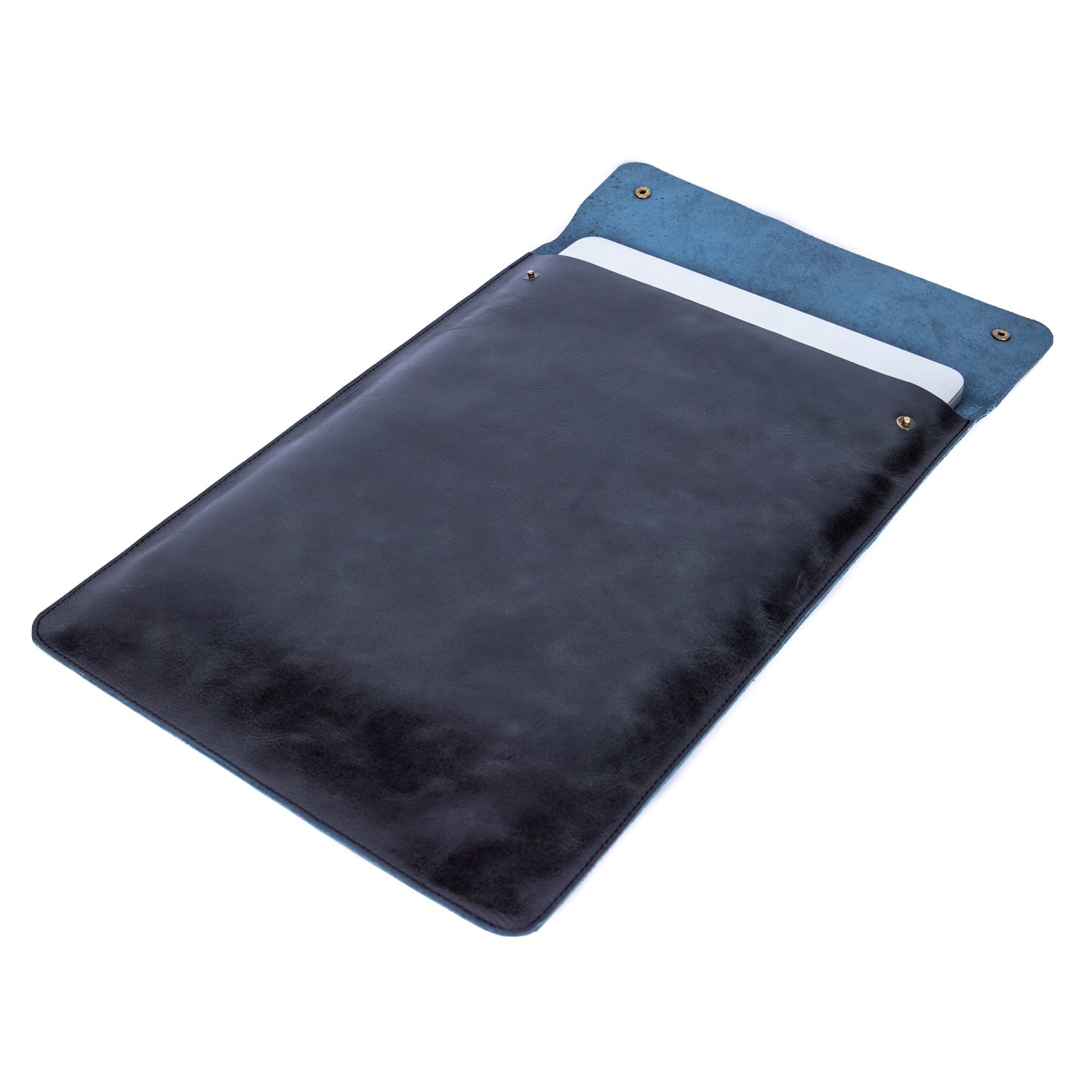 Alpha | Laptopsleeve 15,6" Zwart - NEGOTIA Leather