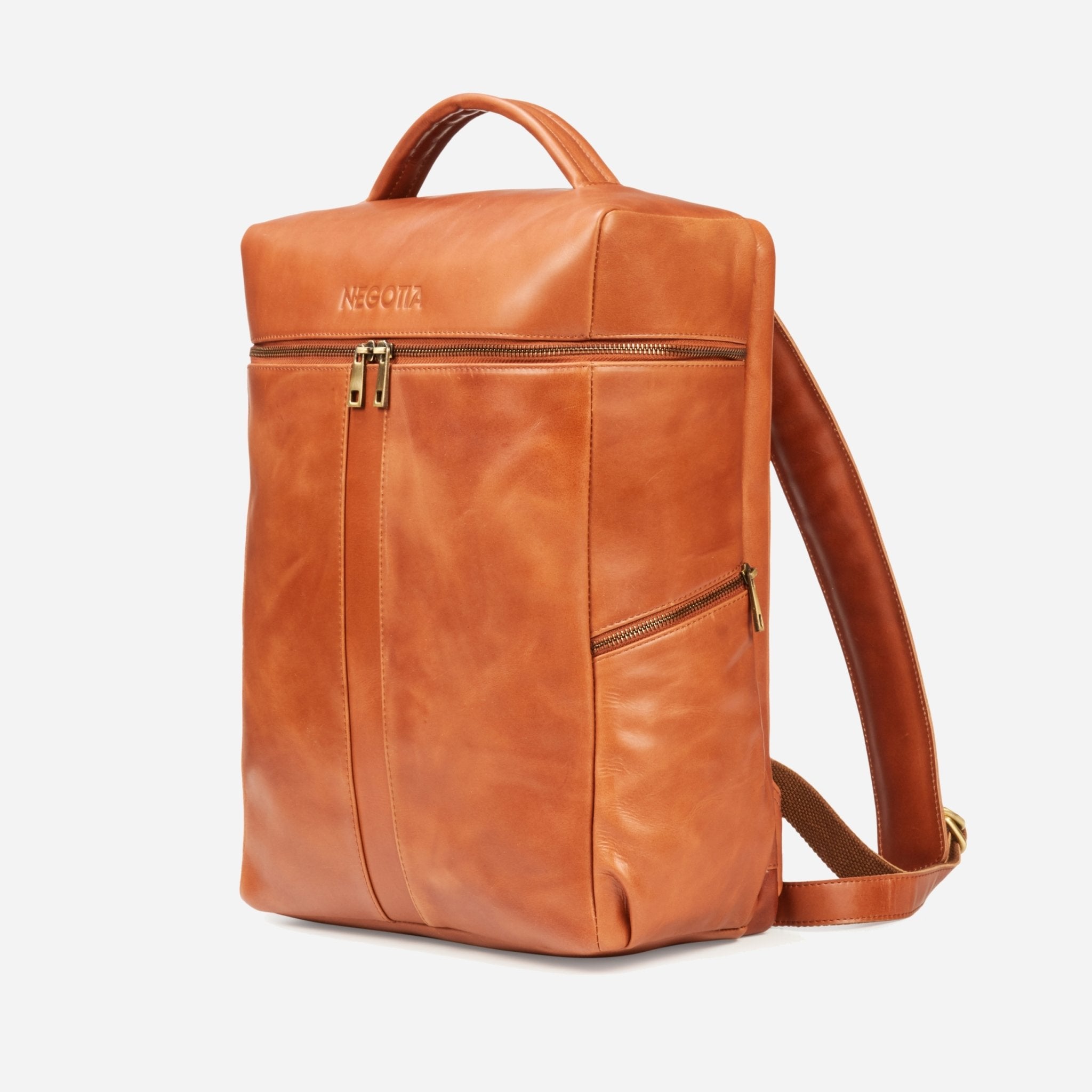 Alpha | Travel Rugzak Bruin - NEGOTIA Leather