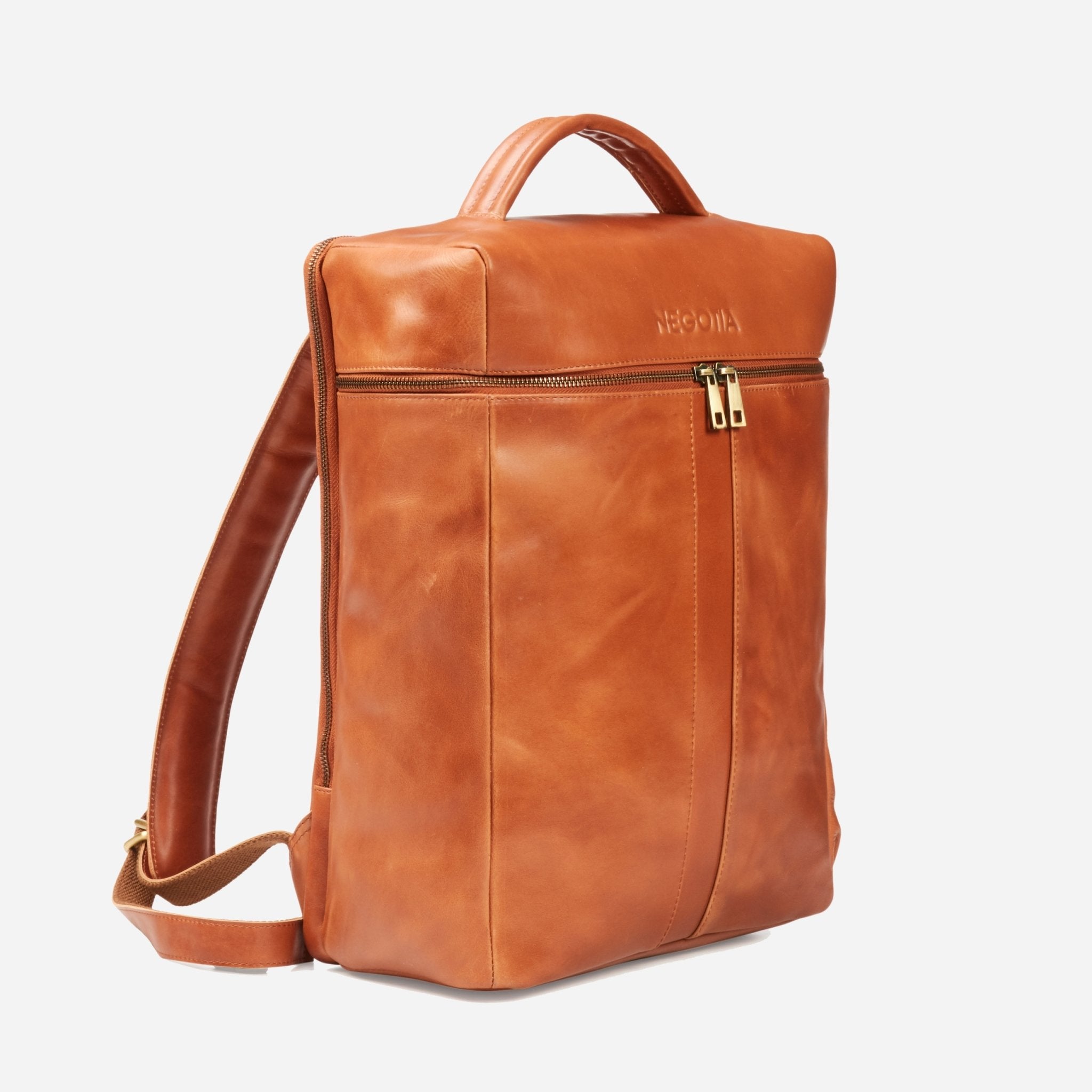 Alpha | Travel Rugzak Bruin - NEGOTIA Leather