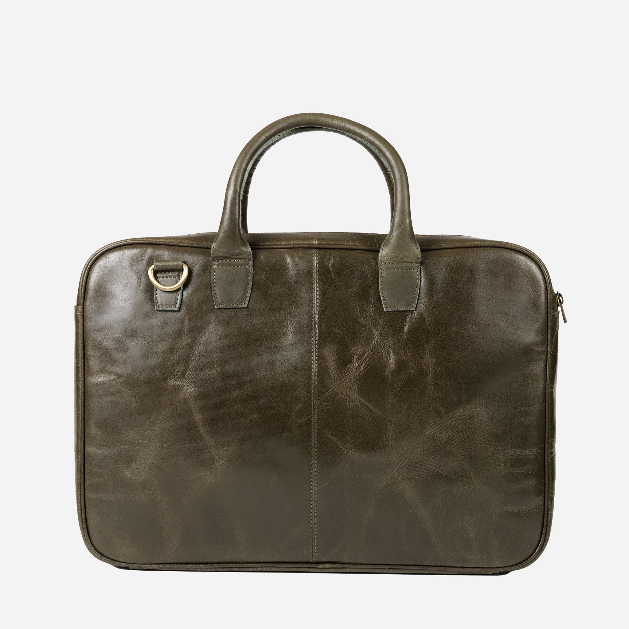 Delta | Laptoptas 15,6" Groen - NEGOTIA Leather