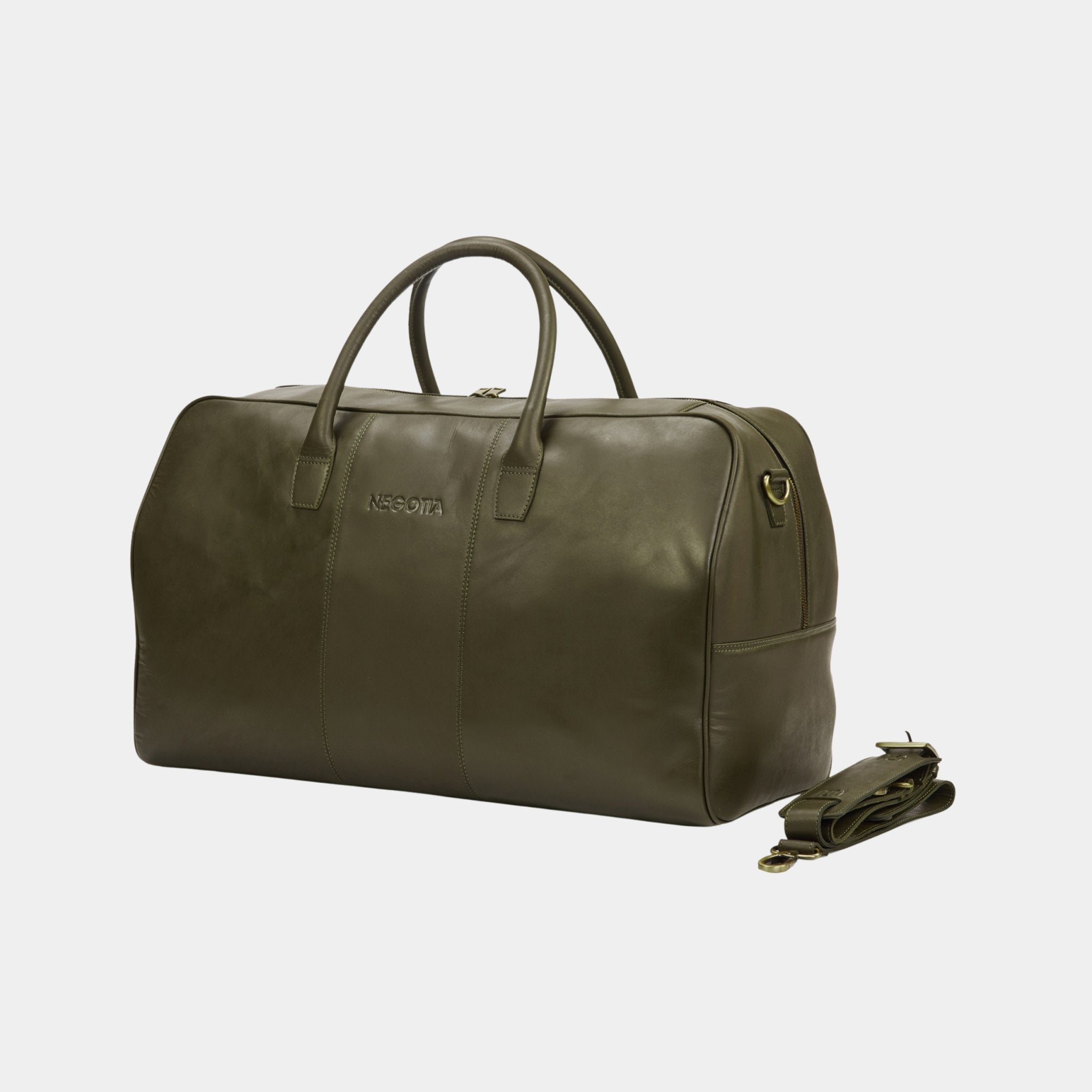 Delta | Weekendtas Groen - NEGOTIA Leather