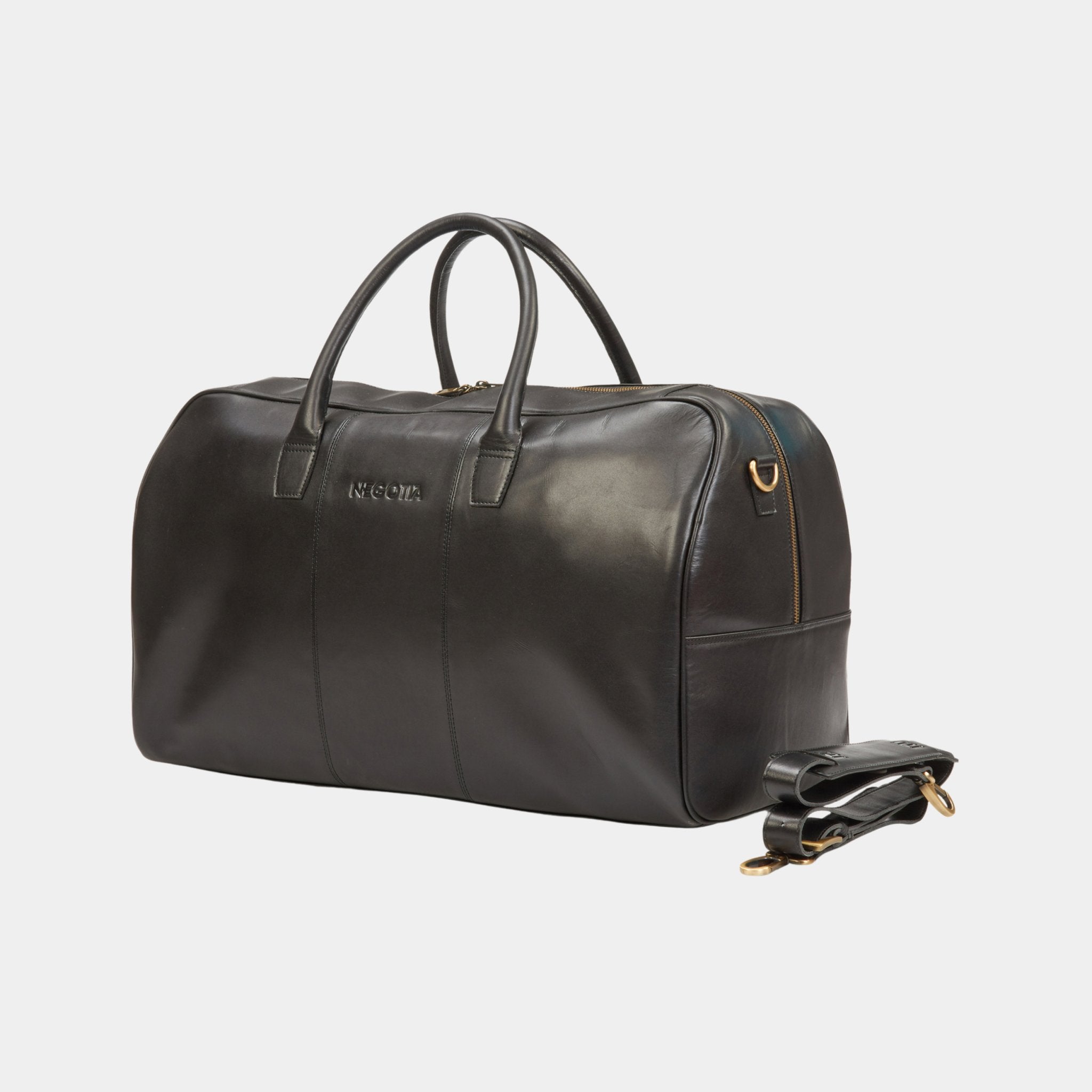 Delta | Weekendtas Zwart - NEGOTIA Leather