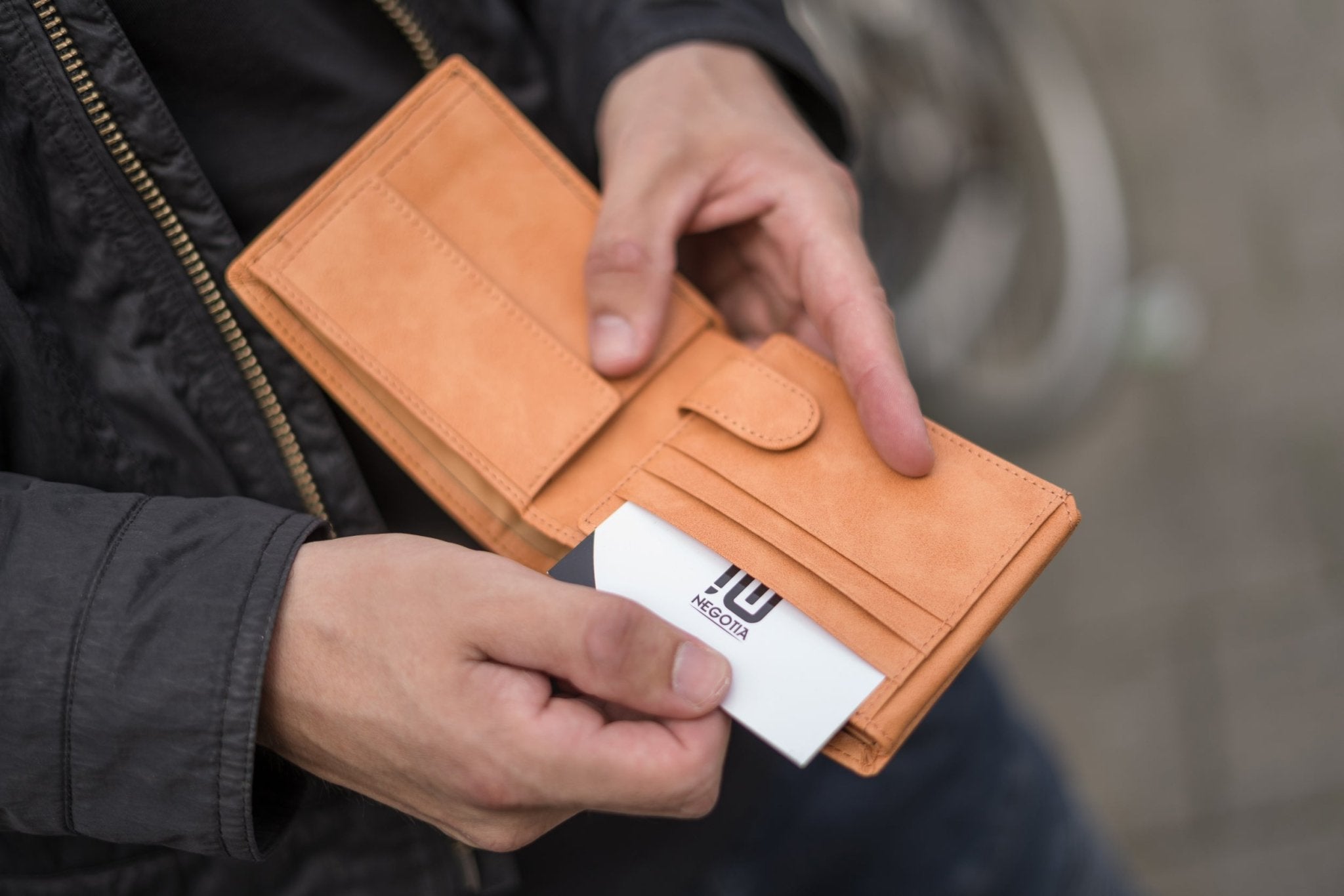 Finnian | Portemonnee Billfold Bruin - NEGOTIA Leather